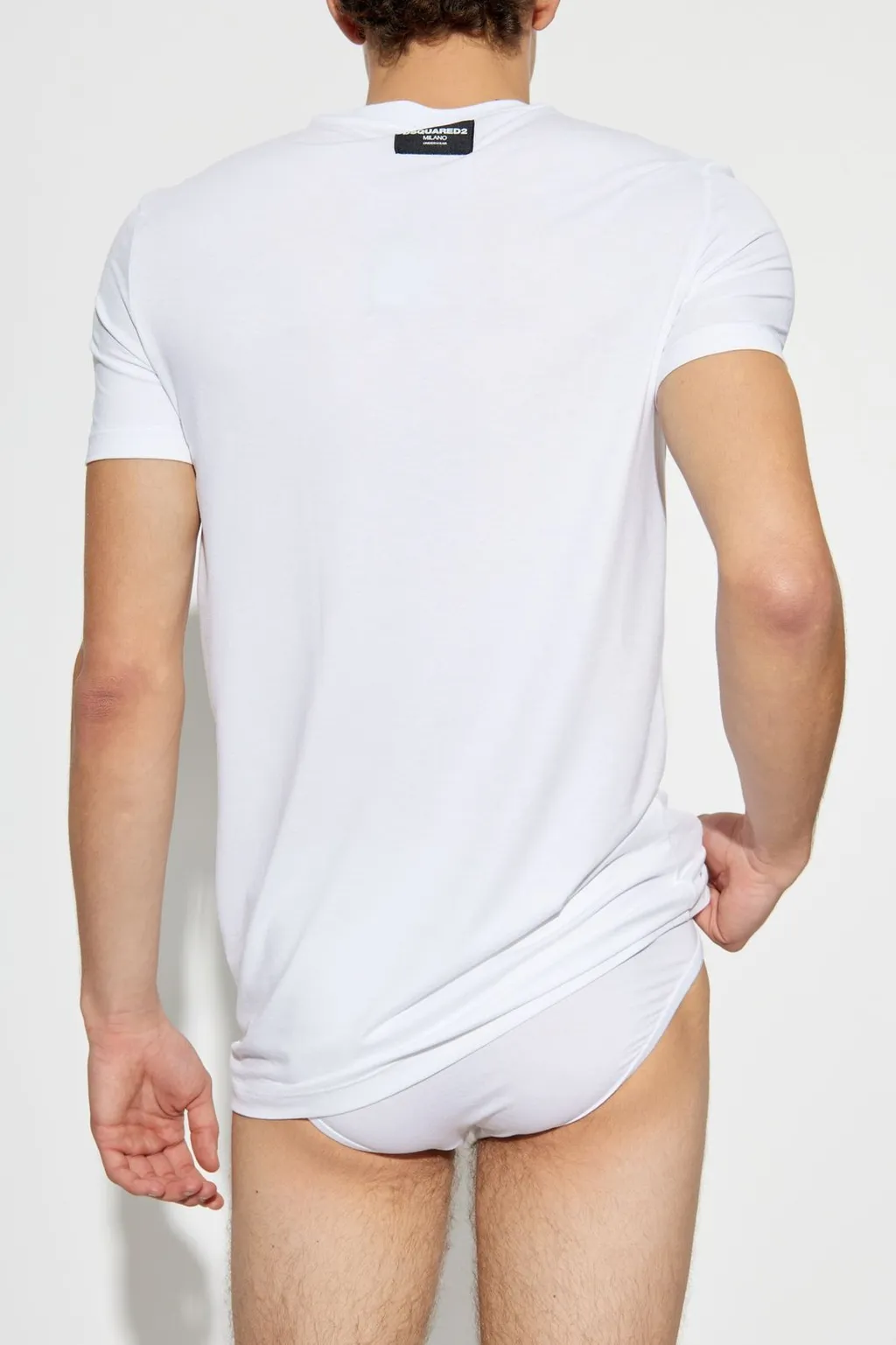 Dsquared2 Logo Patch Crewneck T-Shirt