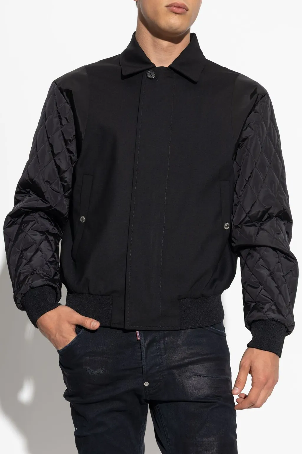 Dsquared2 Quilted Sleeve Bomber Jacket