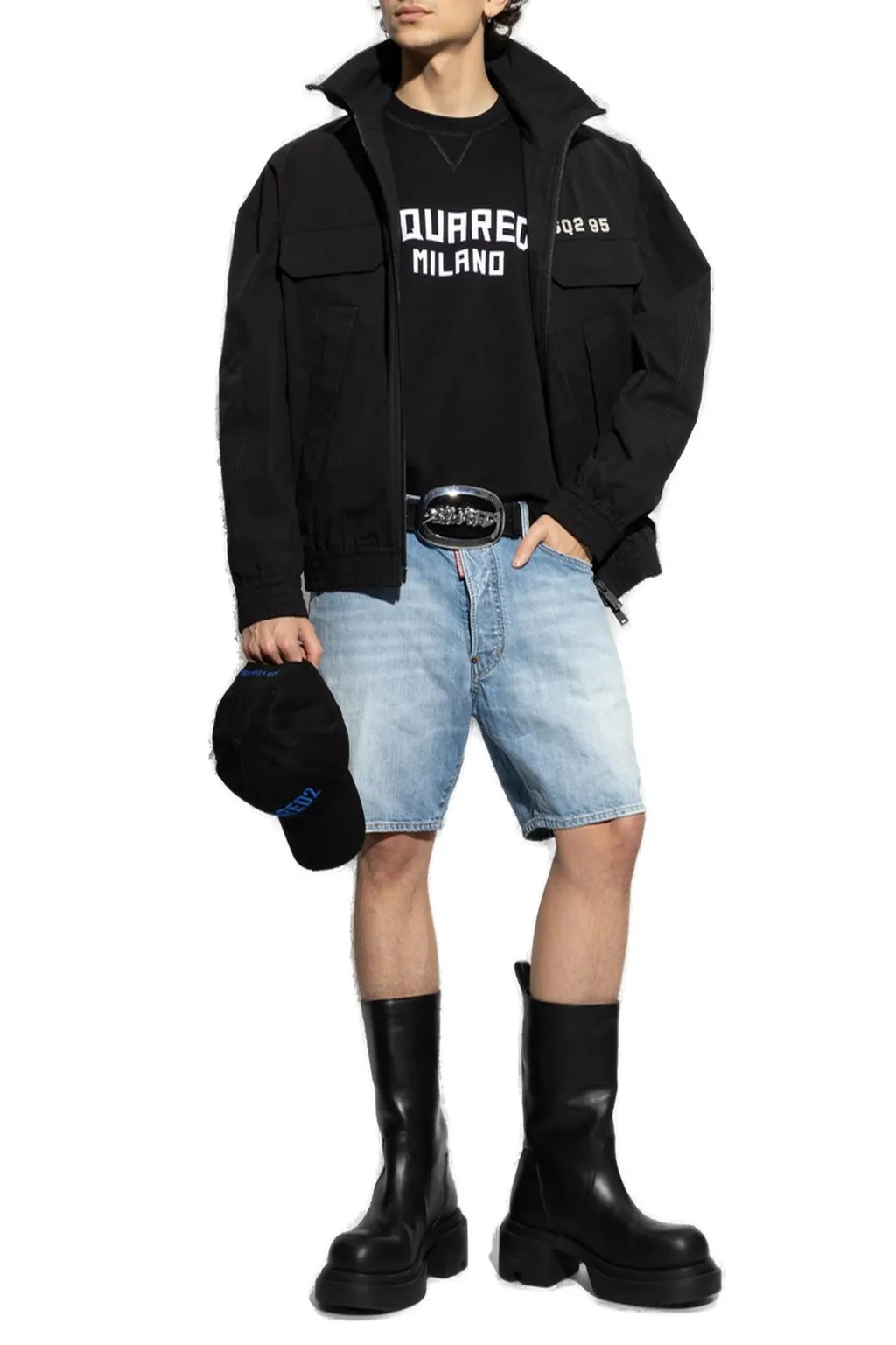 Dsquared2 Logo-Printed Zipped Bomber Jacket