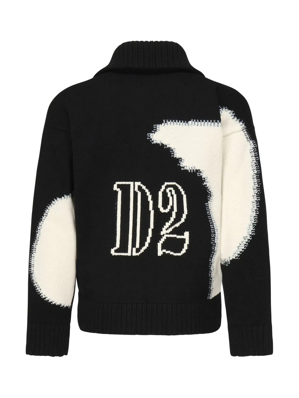 Dsquared2 Fake Stitch D2 Zipped Cardigan