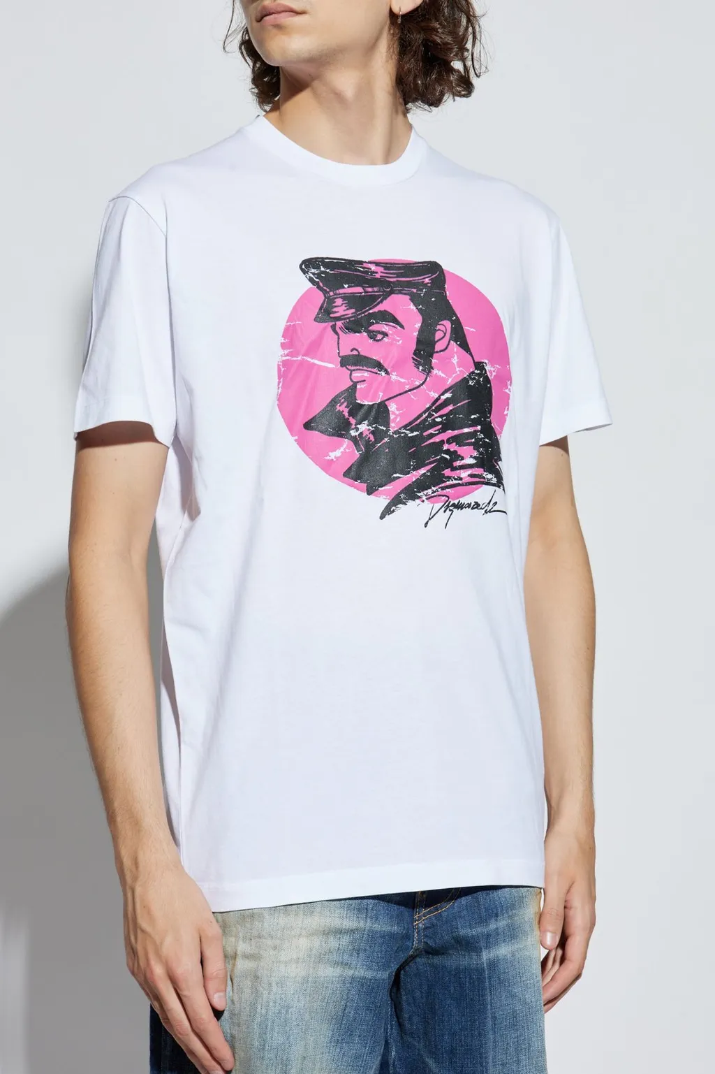 Dsquared2 Graphic Printed Crewneck T-Shirt