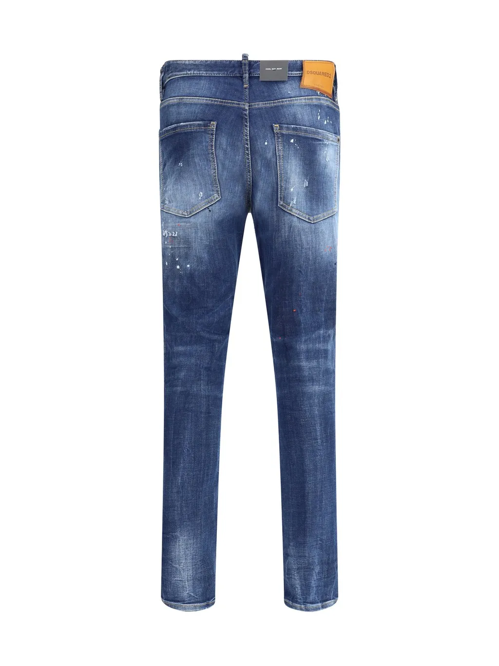 Dsquared2 Logo Patch Distressed Jeans