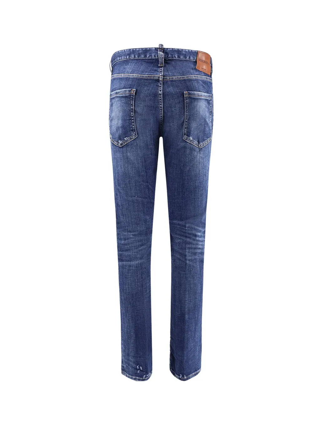 Dsquared2 Logo-Patch Distressed Jeans