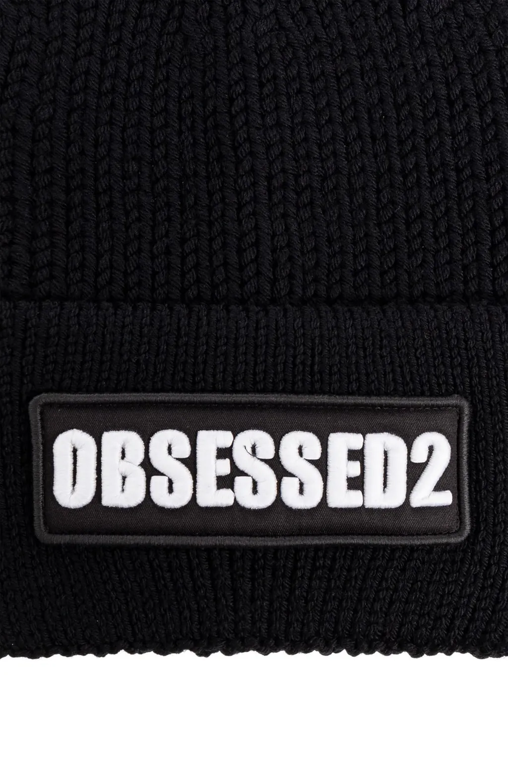 Dsquared2 Logo Patch Knitted Beanie