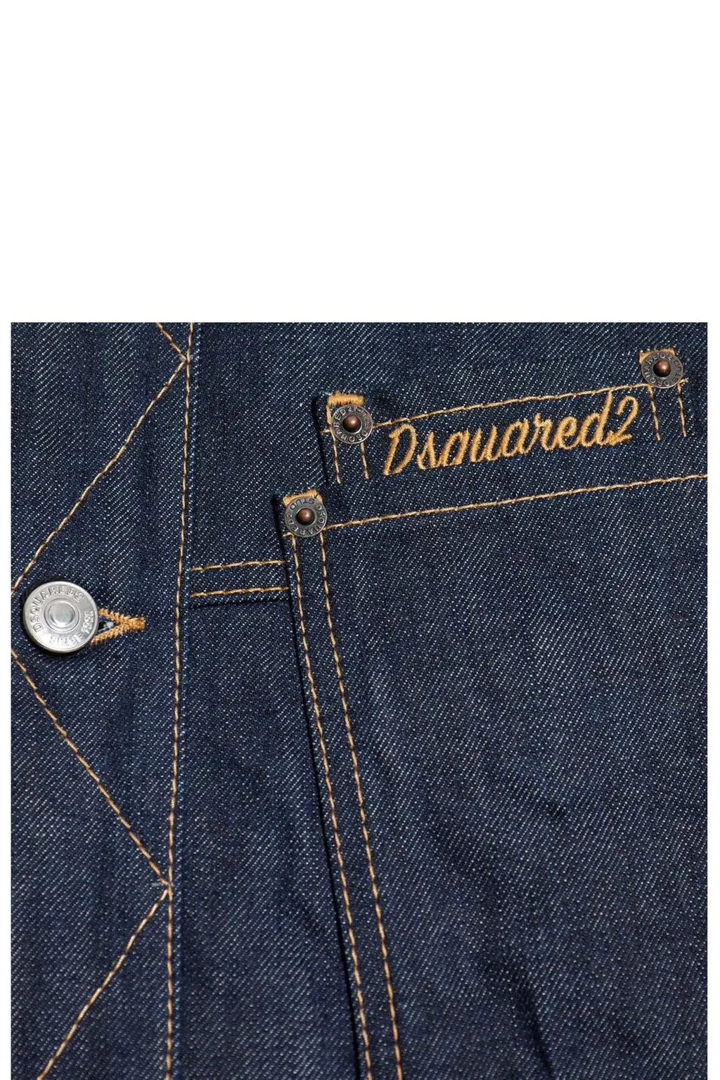 Dsquared2 Logo Embroidered Denim Jacket