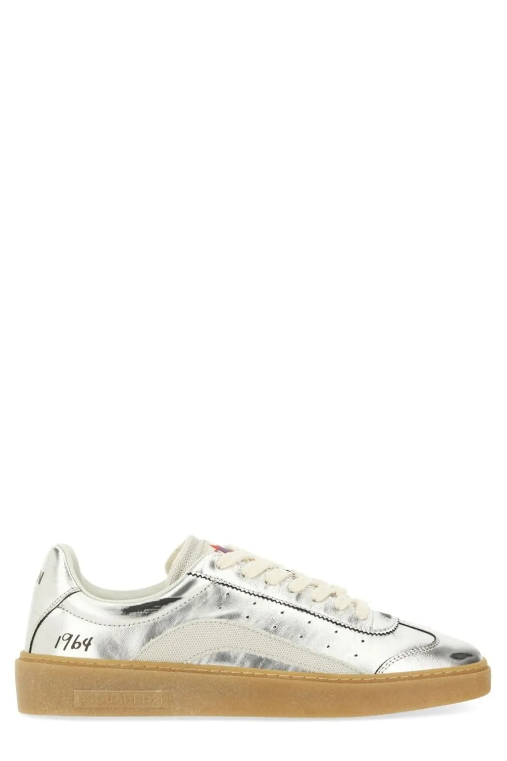Dsquared2 Round-Toe Lace-Up Sneakers