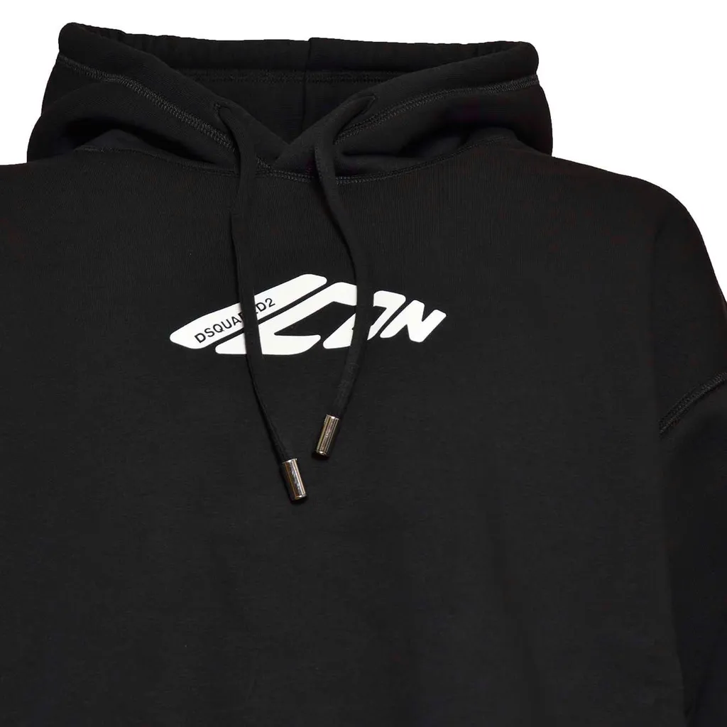 Dsquared2 Logo Printed Drawstring Hoodie