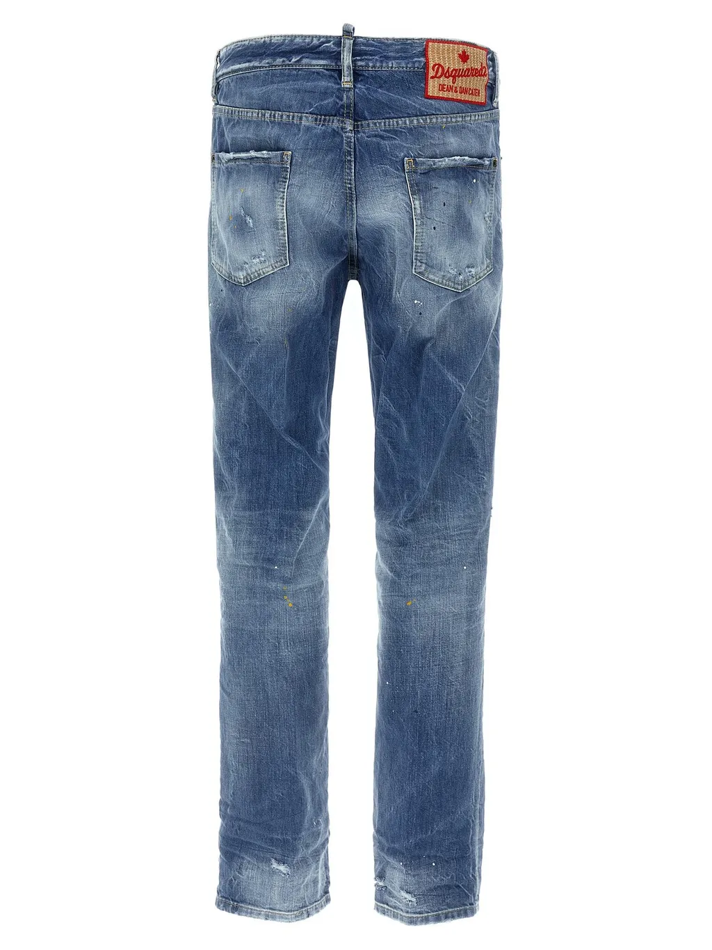 Dsquared2 Distressed Straight-Leg Cool Guy Jeans
