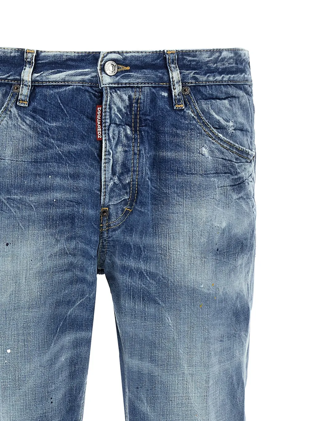 Dsquared2 Distressed Straight-Leg Cool Guy Jeans