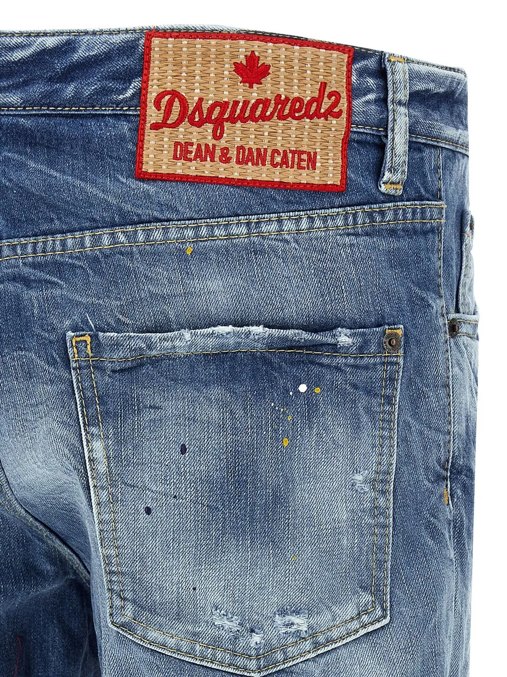 Dsquared2 Distressed Straight-Leg Cool Guy Jeans