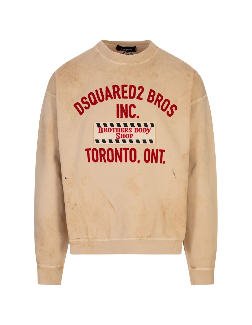Dsquared2 Relax Fit Dirty Crewneck Sweatshirt