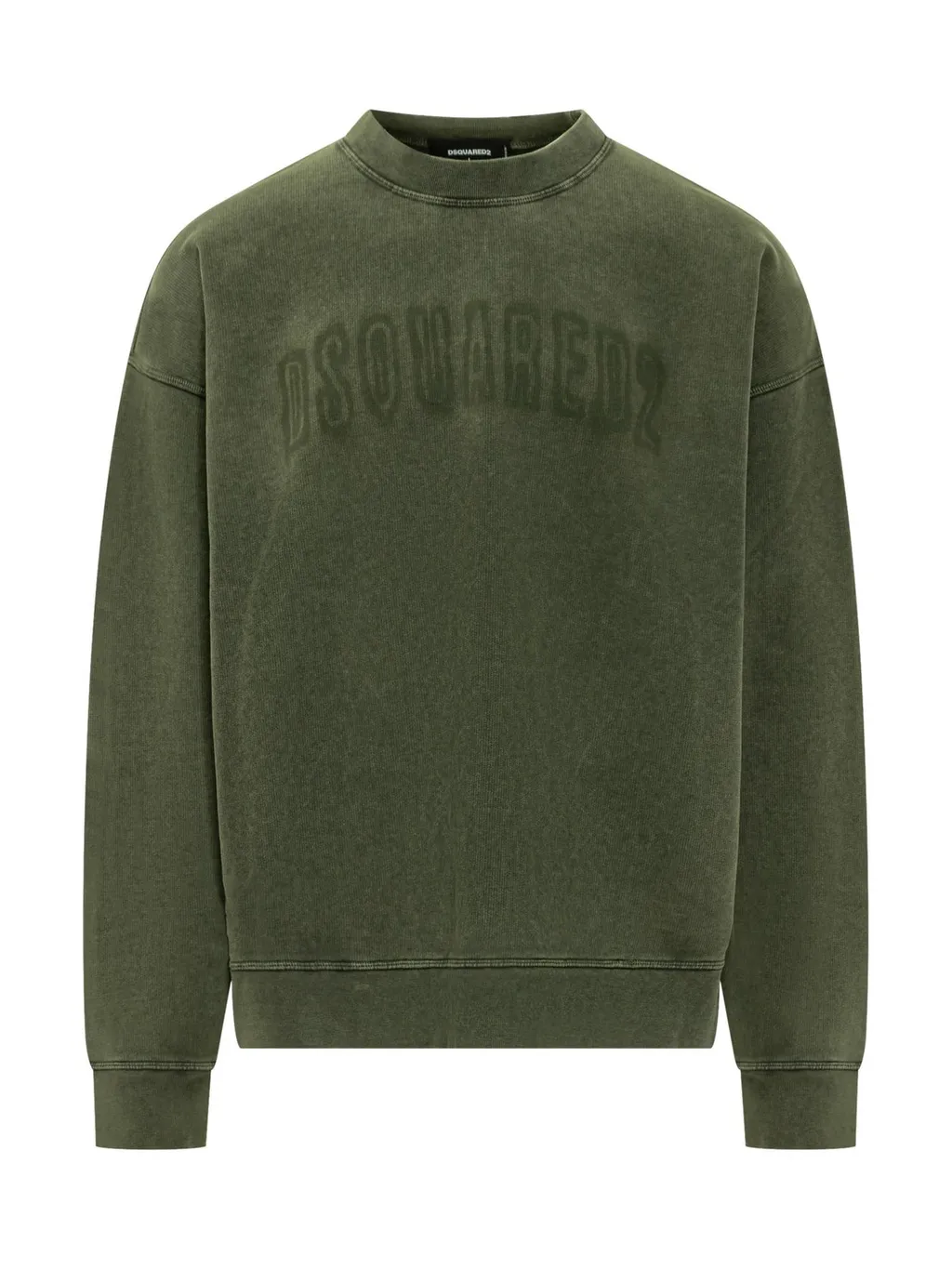 Dsquared2 Loose Fit Raw Edge Crewneck Sweatshirt