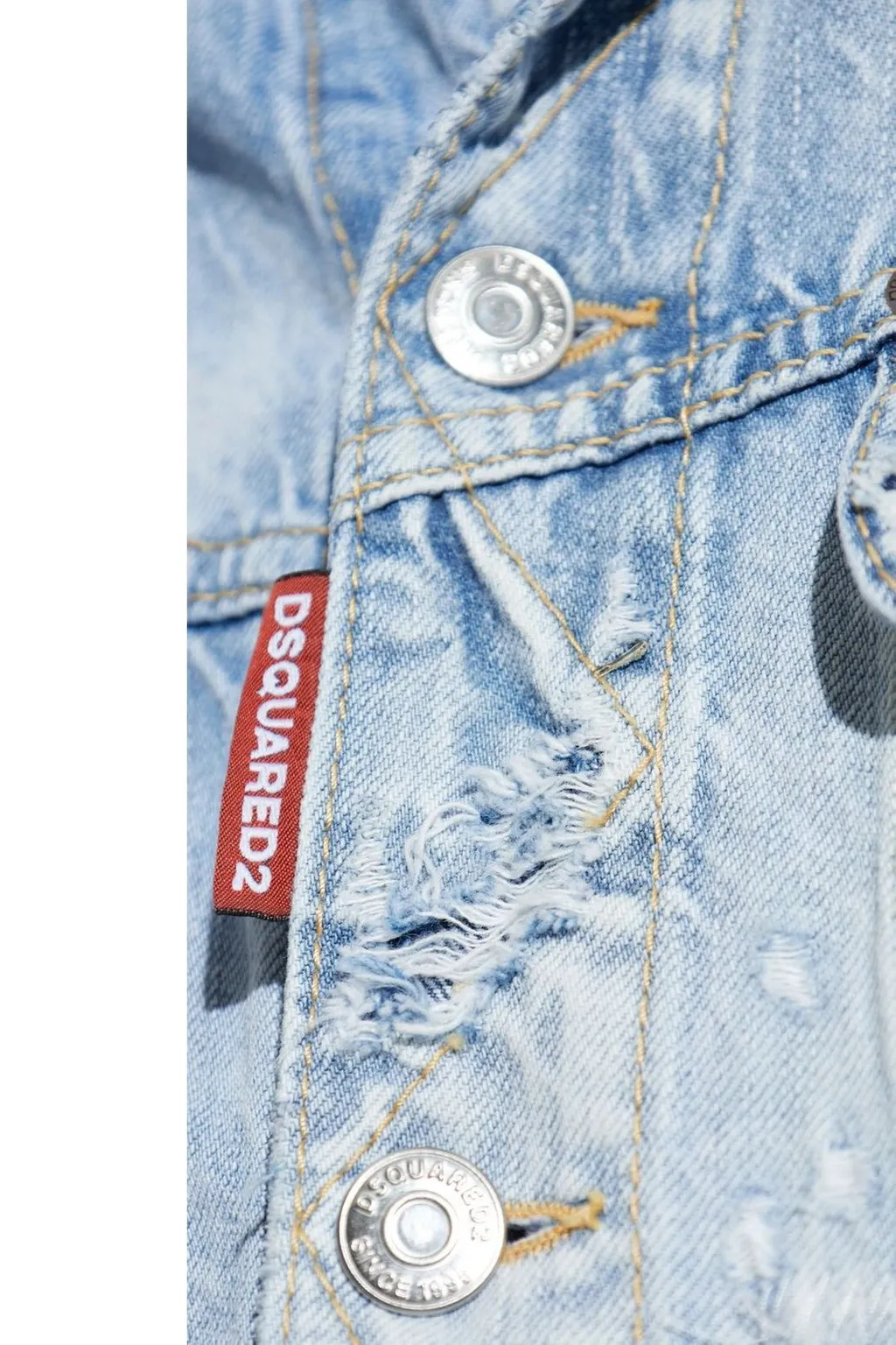 Dsquared2 Distressed Denim Jacket