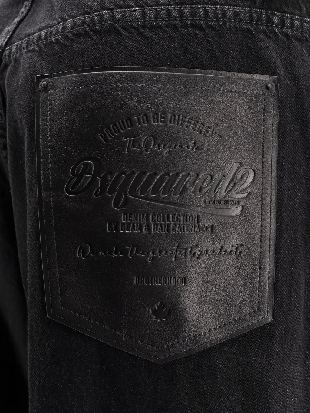 Dsquared2 Logo Patch Loose Fit Jeans