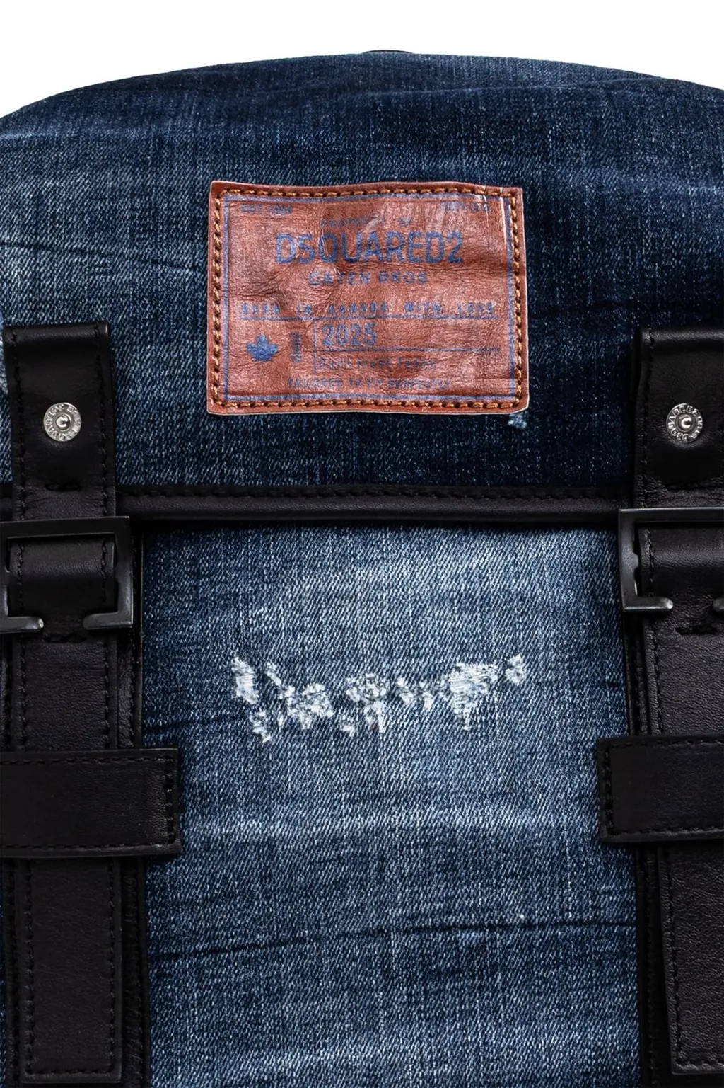 Dsquared2 Distressed Denim Backpack