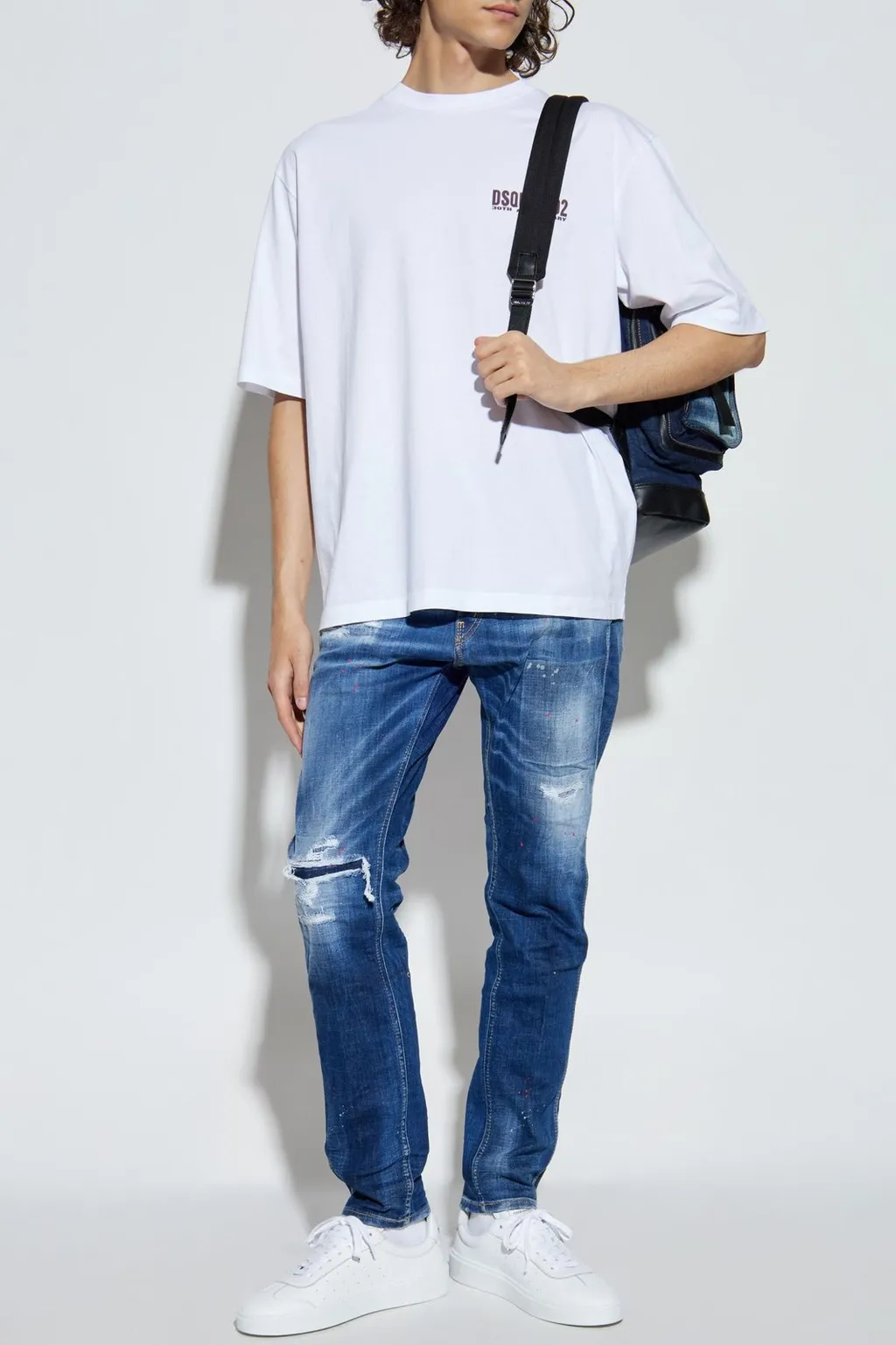 Dsquared2 Graphic Printed Crewneck T-Shirt