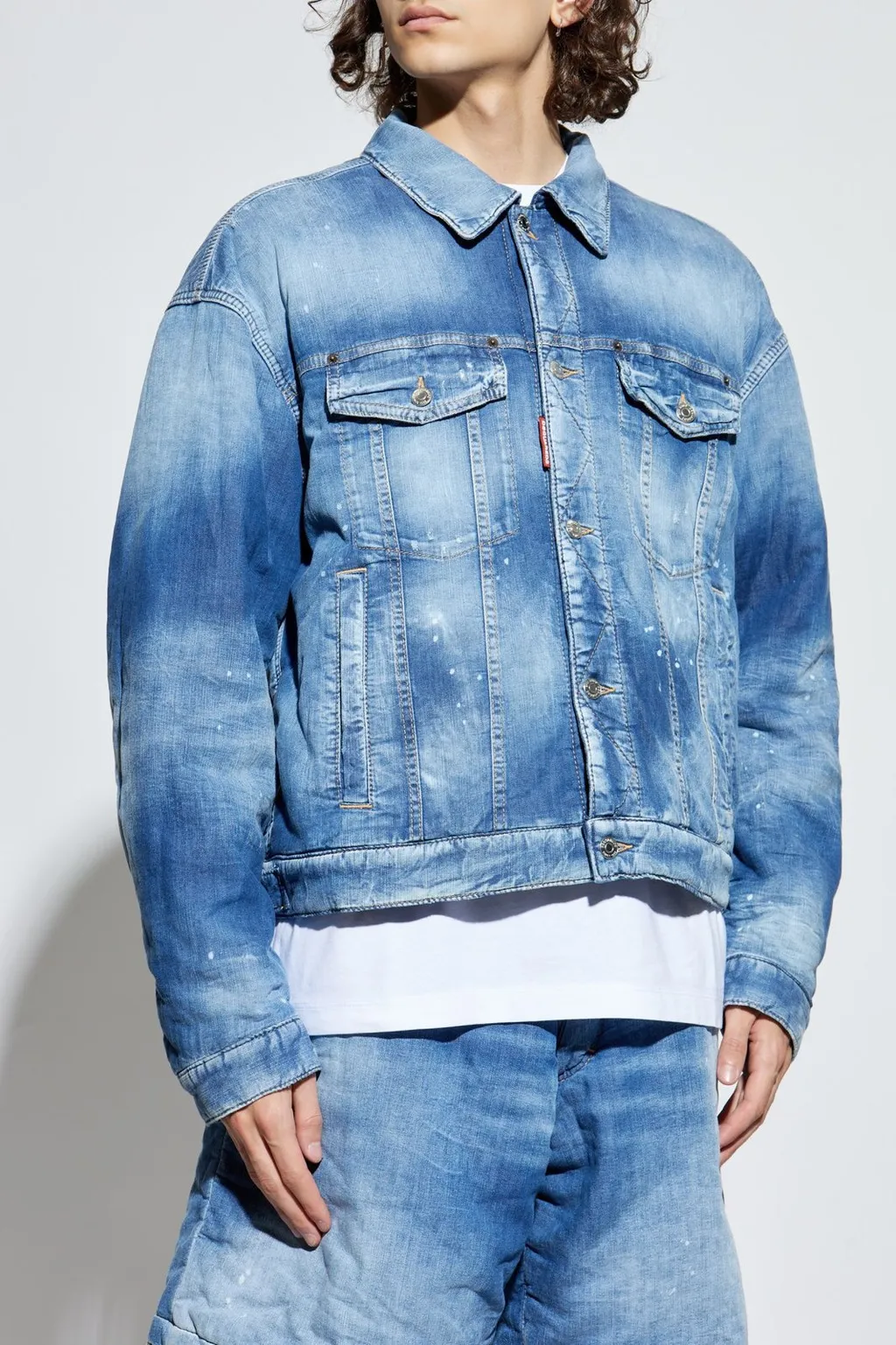 Dsquared2 Distressed Denim Jacket