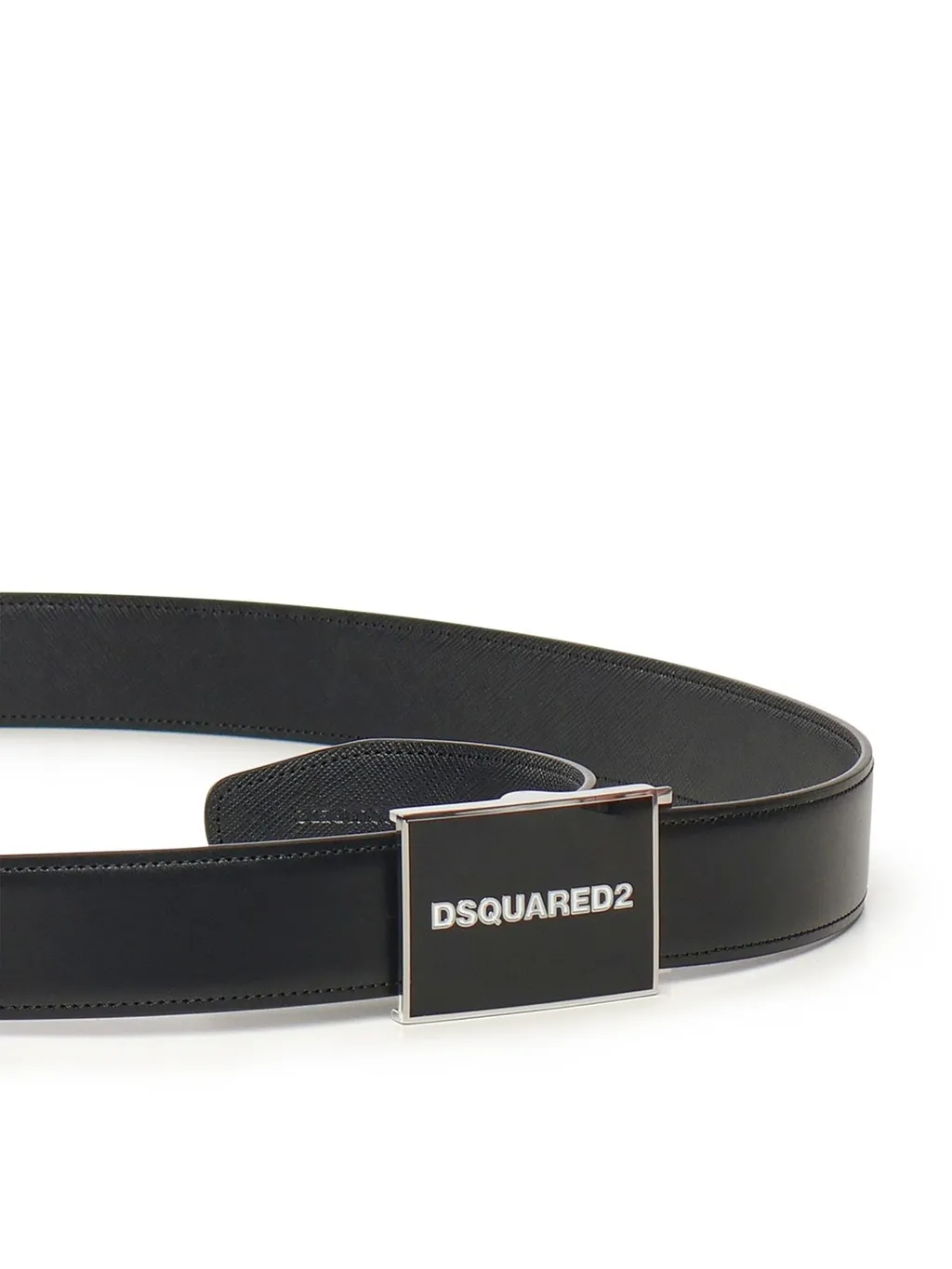 Dsquared2 Logo Plaque Buckle Belt