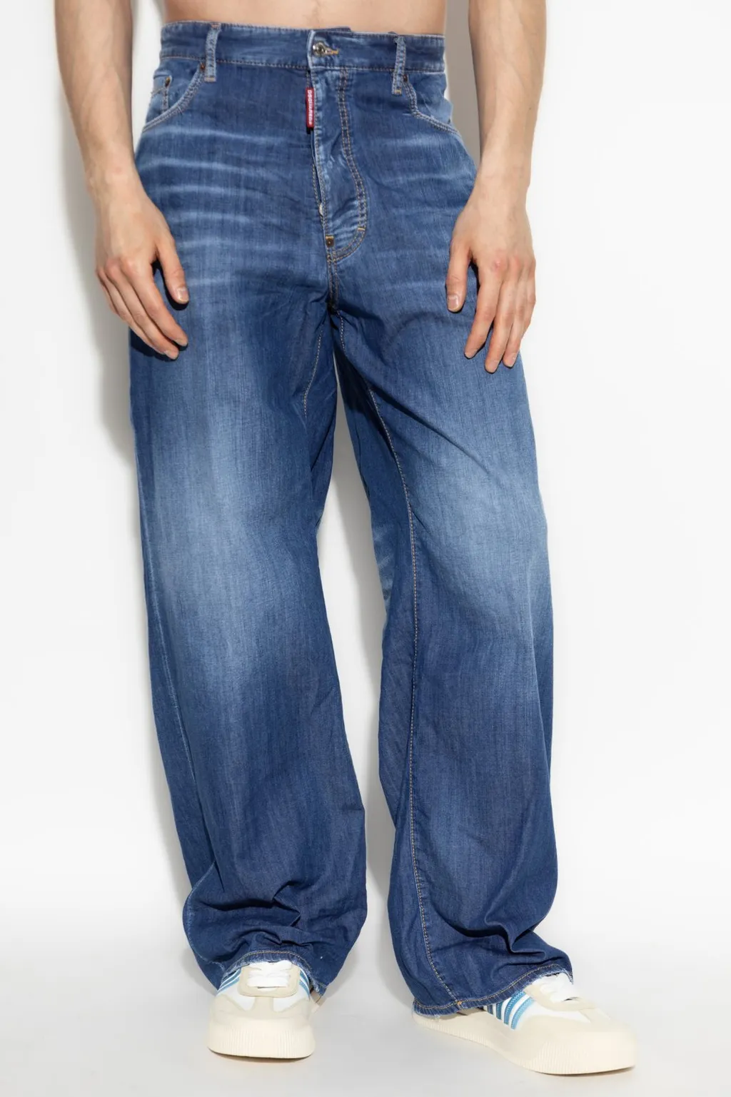 Dsquared2 Summer Lovers Medium Wash Loose Jeans
