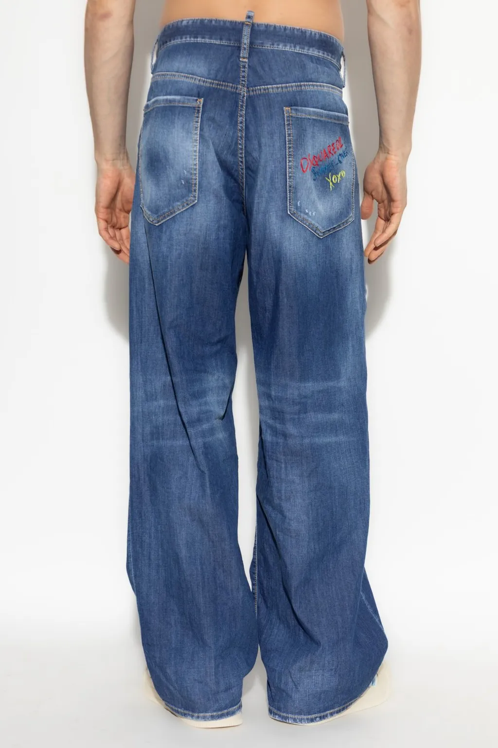 Dsquared2 Summer Lovers Medium Wash Loose Jeans