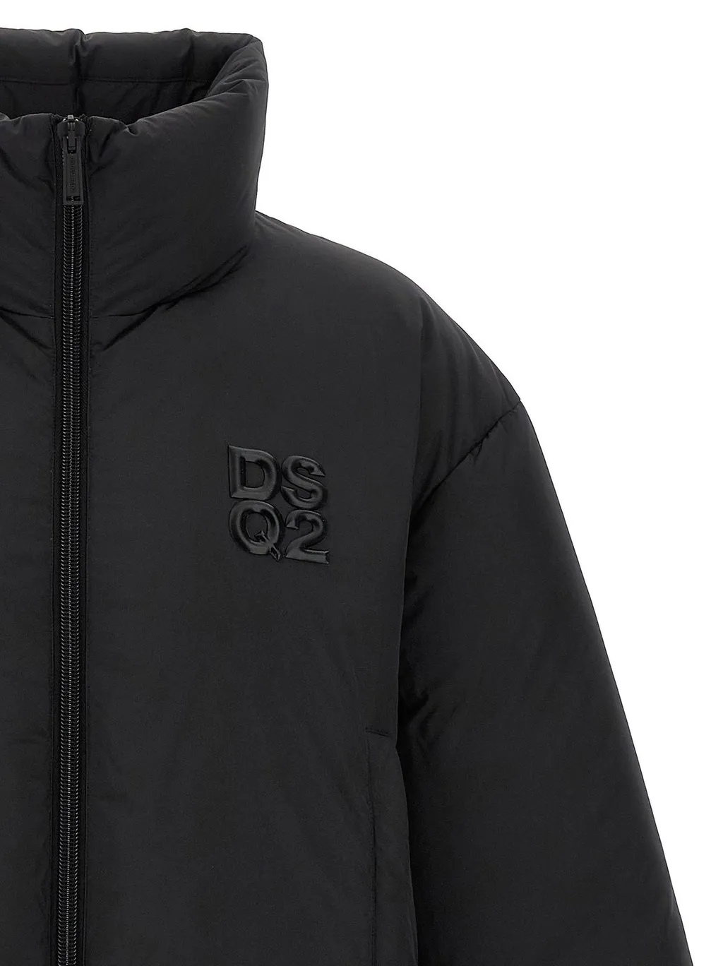 Dsquared2 Ball Zip-Up High Neck Padded Jacket