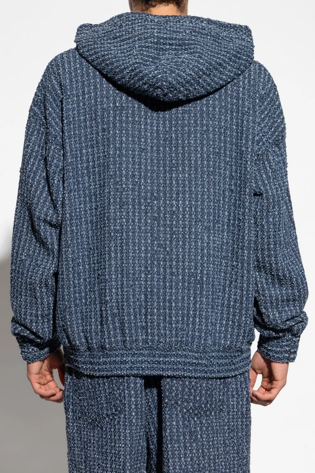 Dsquared2 Logo Patch Drawstring Knit Hoodie