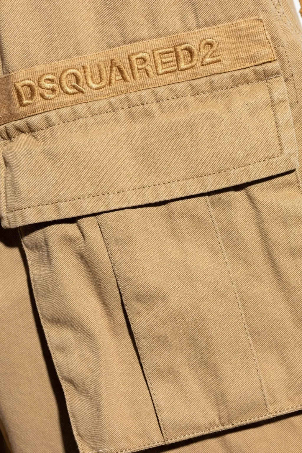 Dsquared2 Logo Embroidered Cargo Shorts