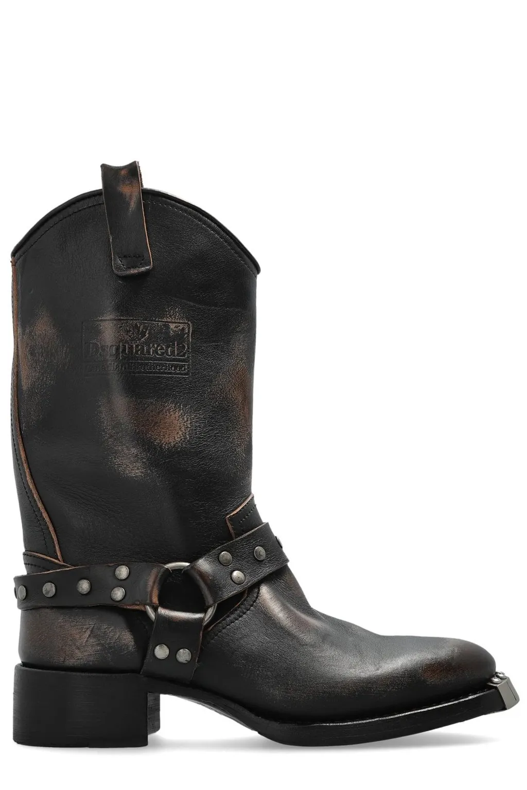 Dsquared2 Harley Distressed Biker Boots