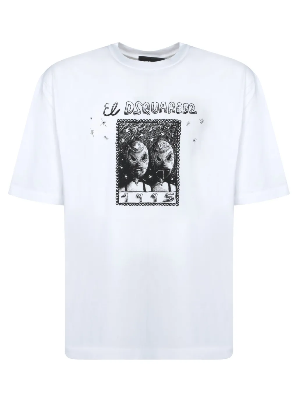 Dsquared2 Wash Loose Fit Cartoon T-Shirt