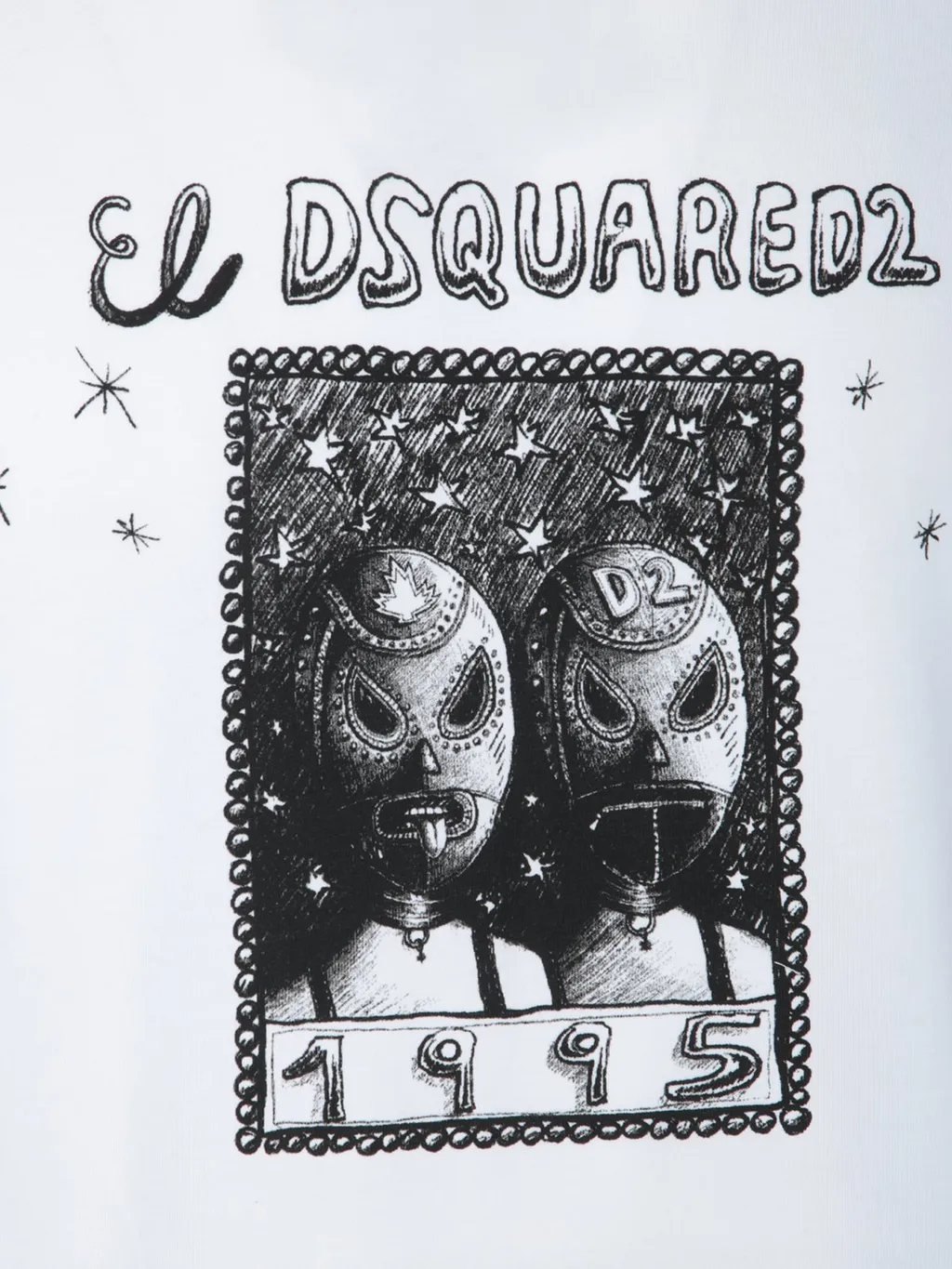 Dsquared2 Wash Loose Fit Cartoon T-Shirt