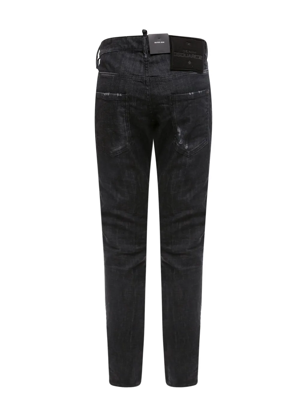 Dsquared2 Logo Patch Distressed Skinny Jeans
