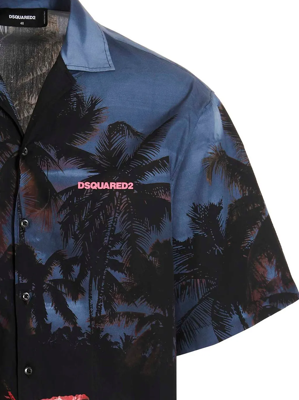 Dsquared2 Palm Tree-Printed Buttoned Shirt