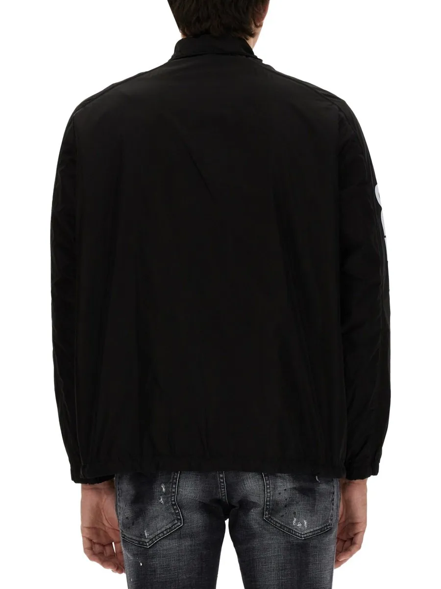 Dsquared2 Logo Print Zipped Jacket