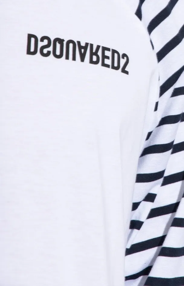 Dsquared2 Long Sleeved Striped T-Shirt