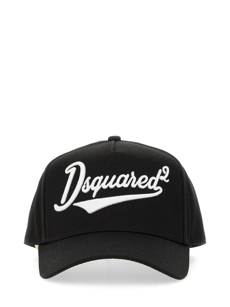 Dsquared2 Logo-Embroidered Curved Peak Baseball Cap