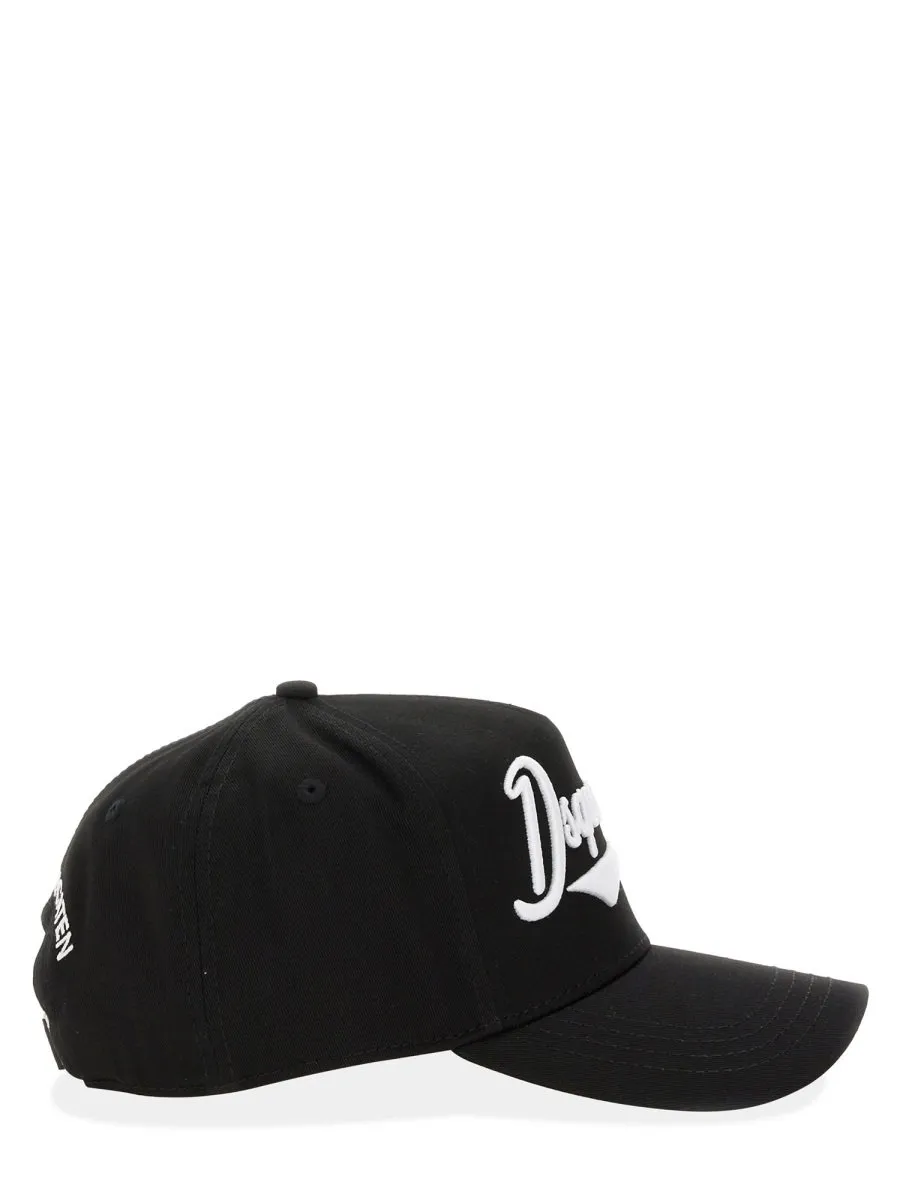 Dsquared2 Logo-Embroidered Curved Peak Baseball Cap