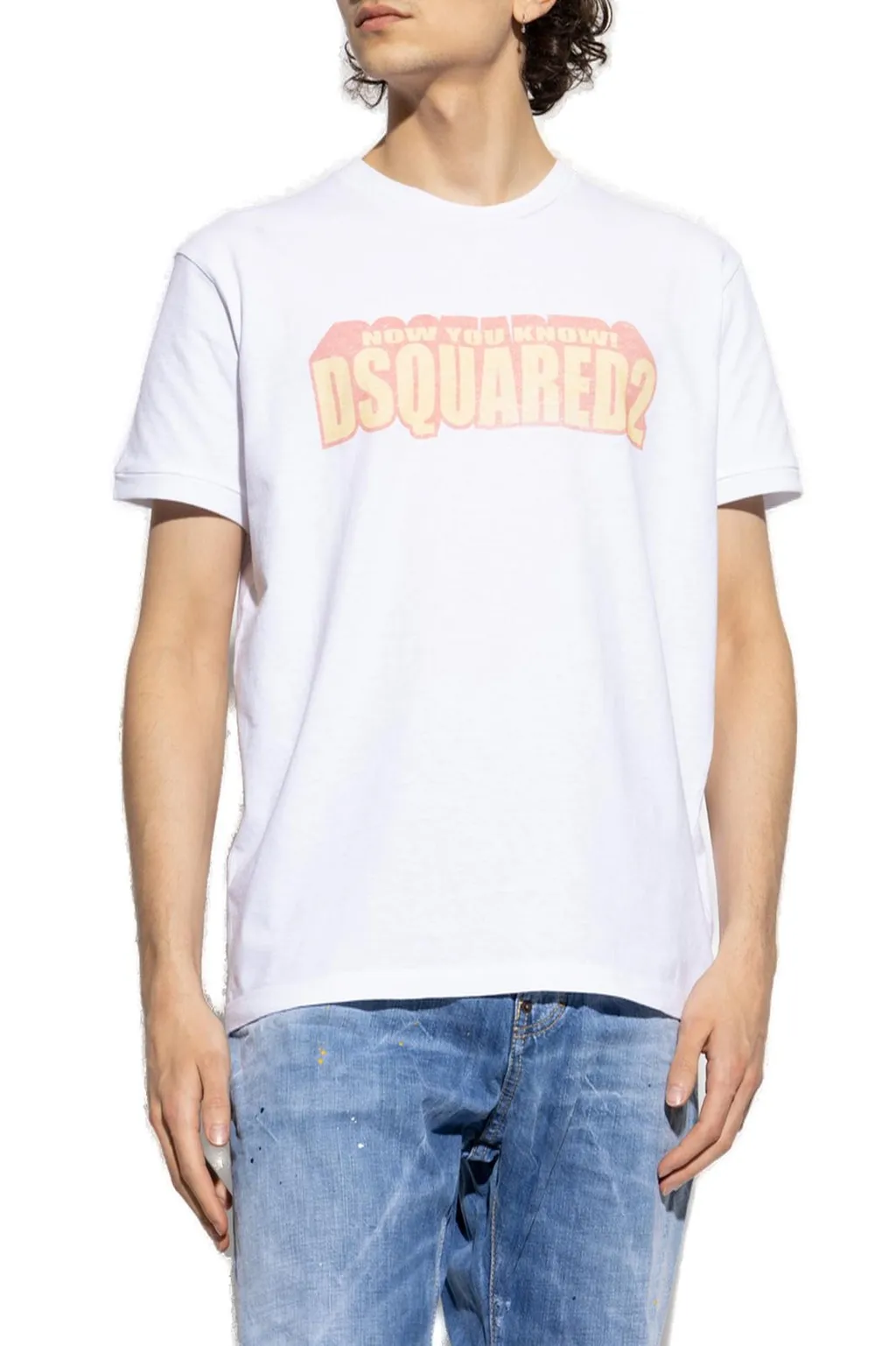 Dsquared2 Dyed Very Very Dan Fit Slogan T-Shirt