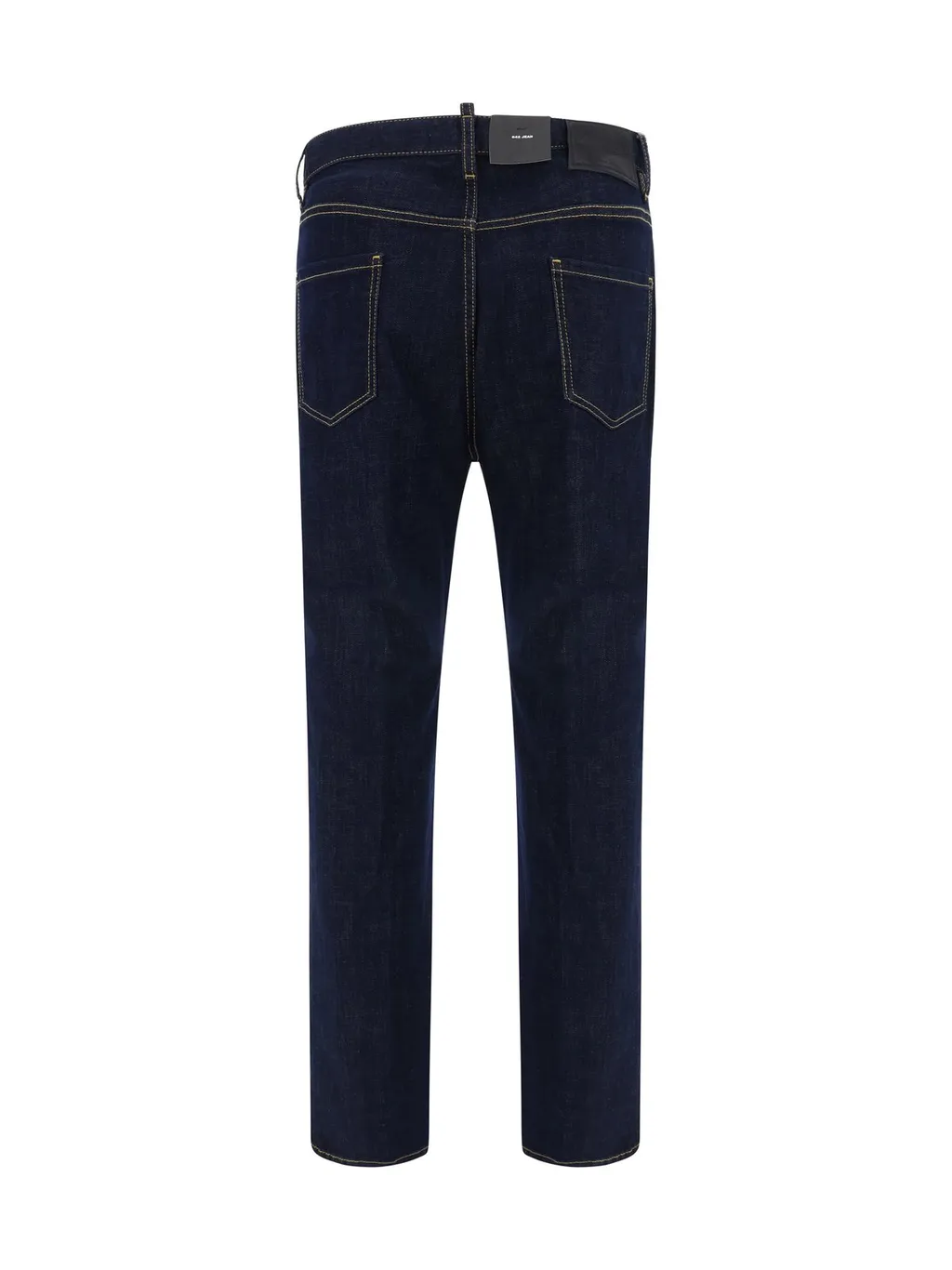 Dsquared2 Logo Patch Straight Leg Jeans