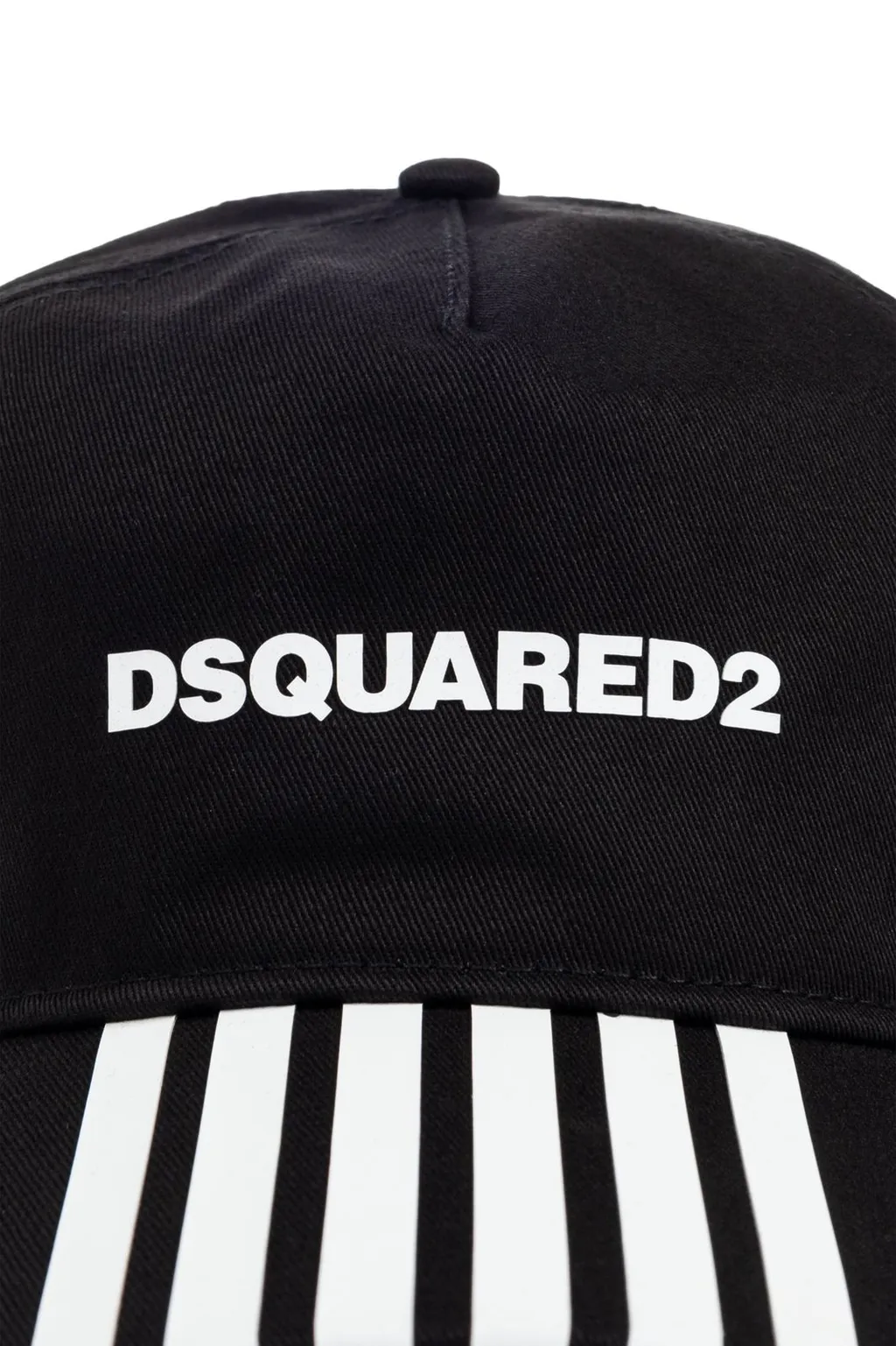 Dsquared2 Logo Printed Striped Cap