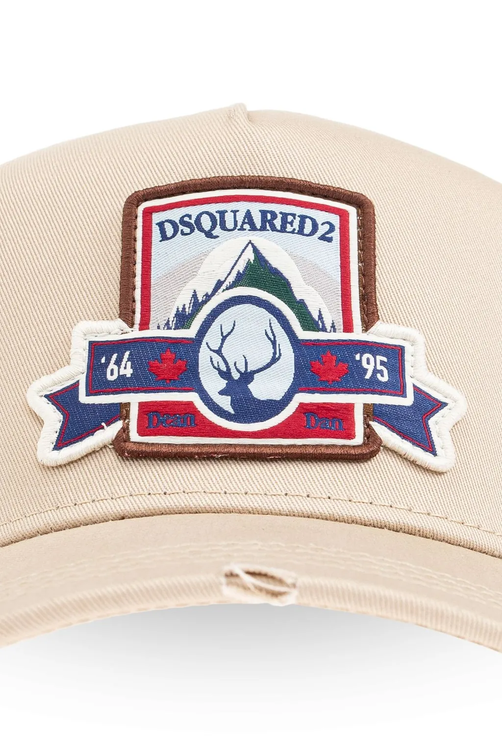 Dsquared2 Logo Patch Distressed Baseball Cap