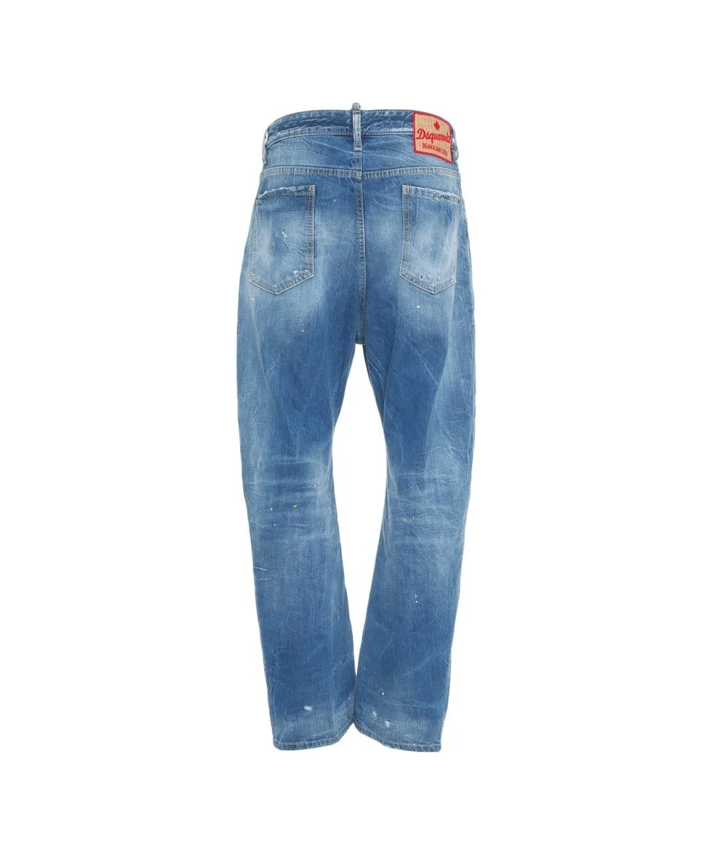 Dsquared2 Be Cool Be Nice Wash Loose Jeans