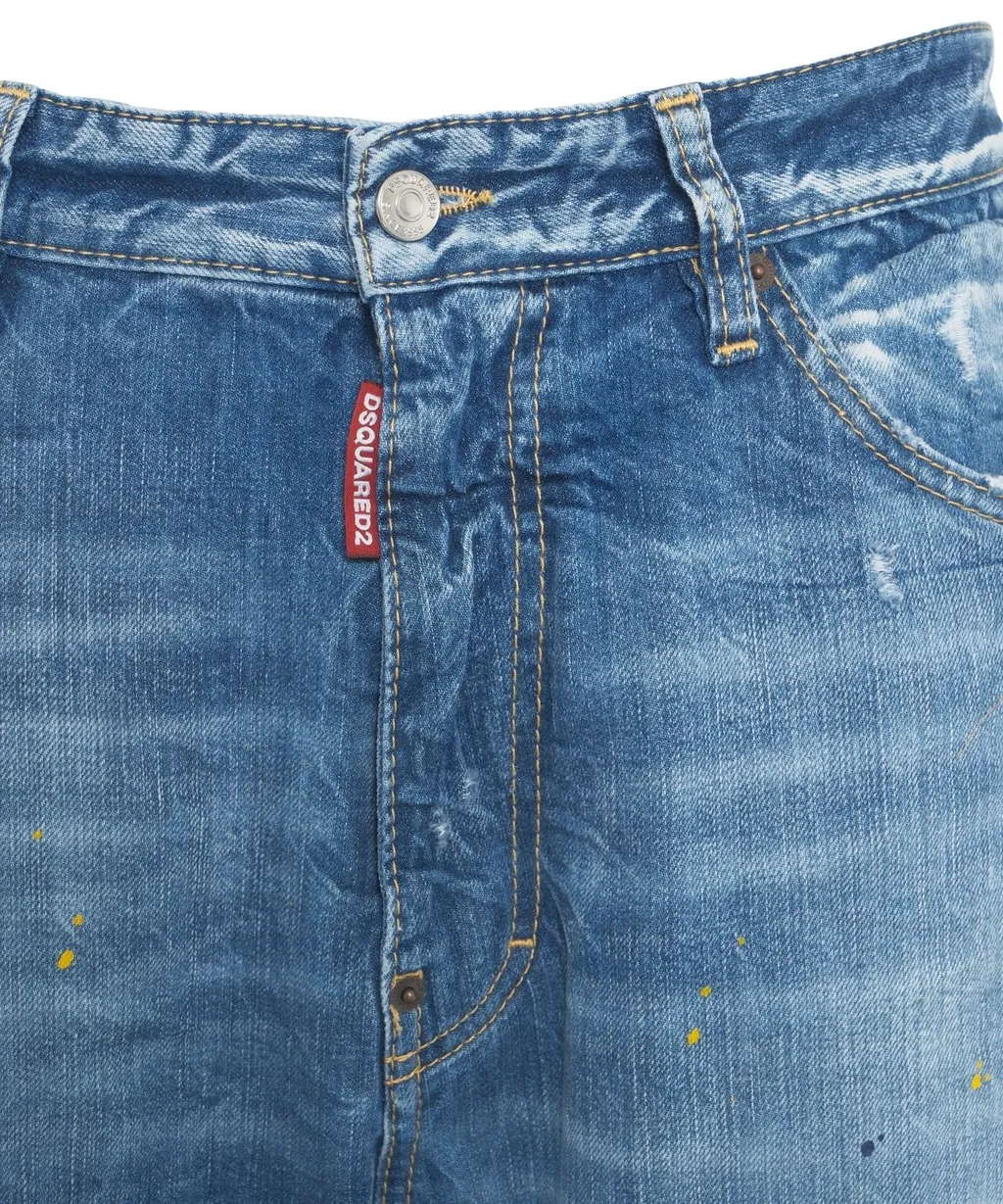 Dsquared2 Be Cool Be Nice Wash Loose Jeans