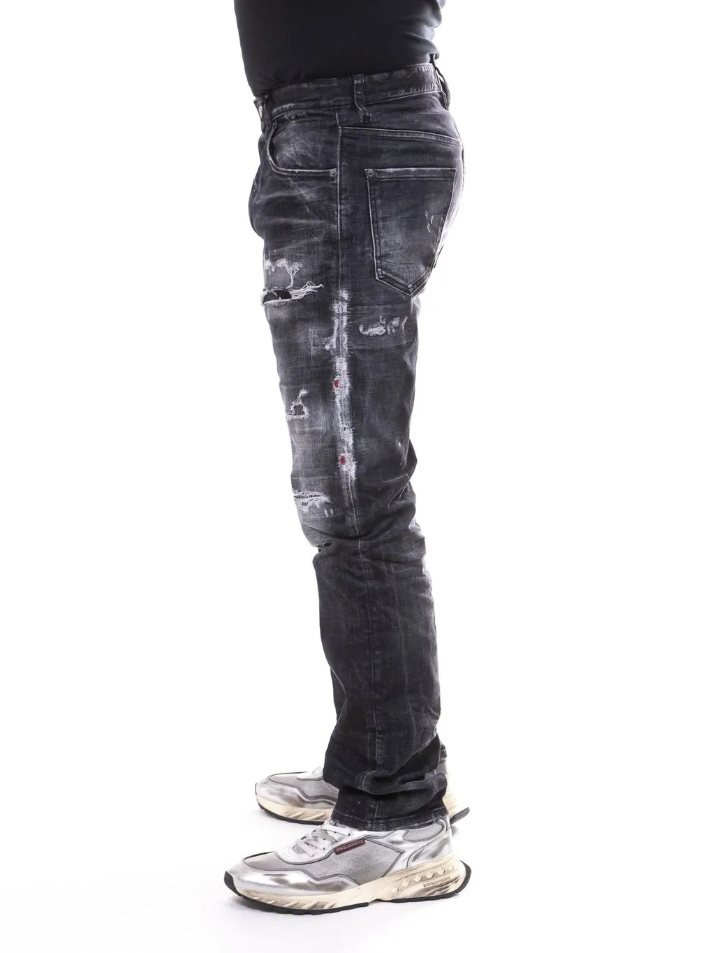 Dsquared2 Distressed Slim Fit Jeans