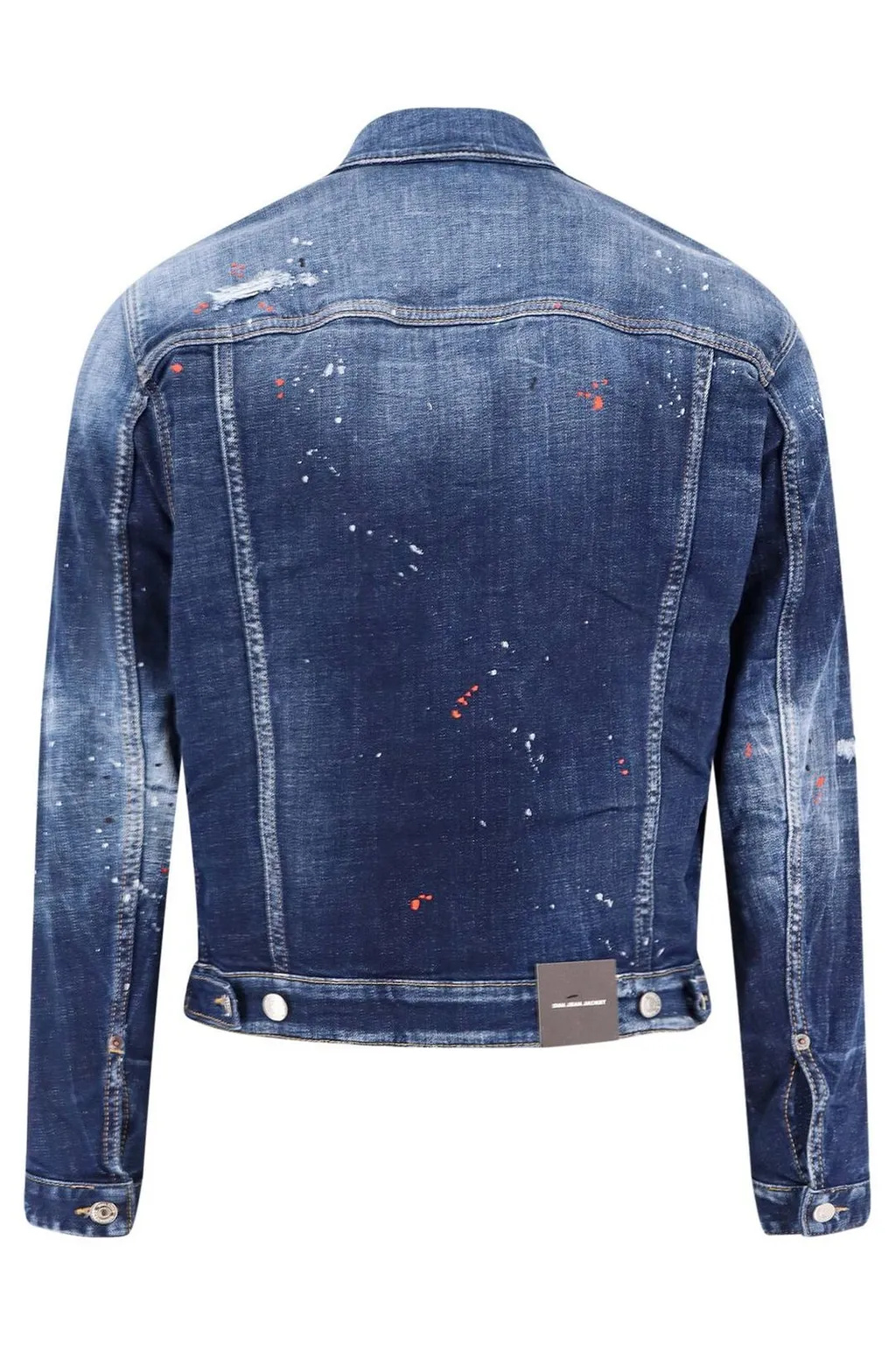 Dsquared2 Dan Paint Splattered Denim Jacket