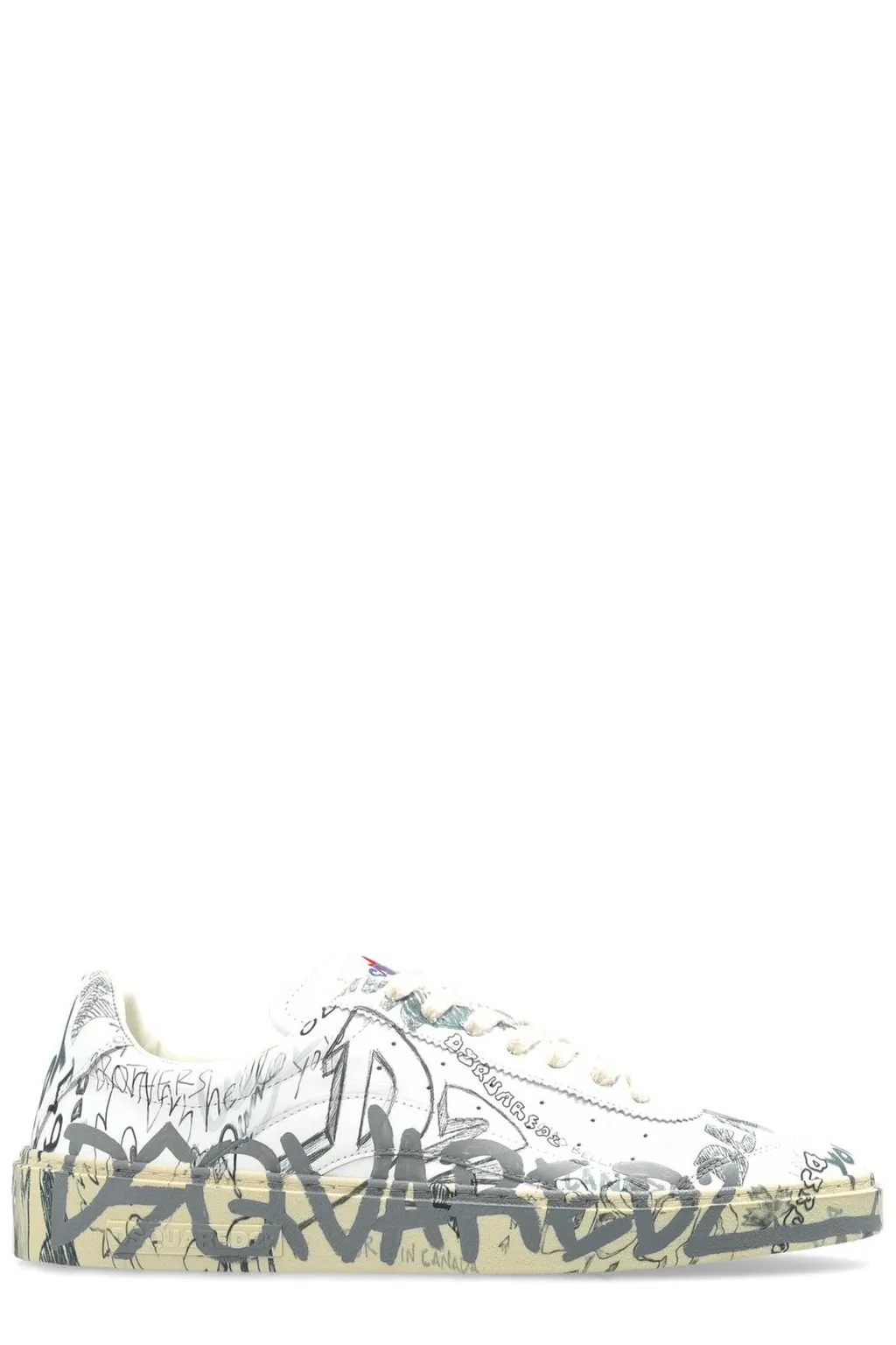 Dsquared2 Rider All-Over Printed Lace-Up Sneakers