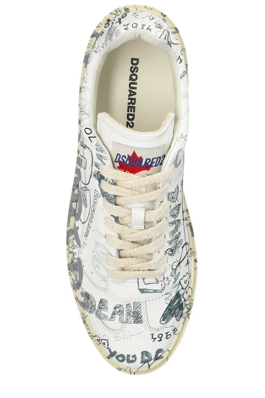 Dsquared2 Rider All-Over Printed Lace-Up Sneakers