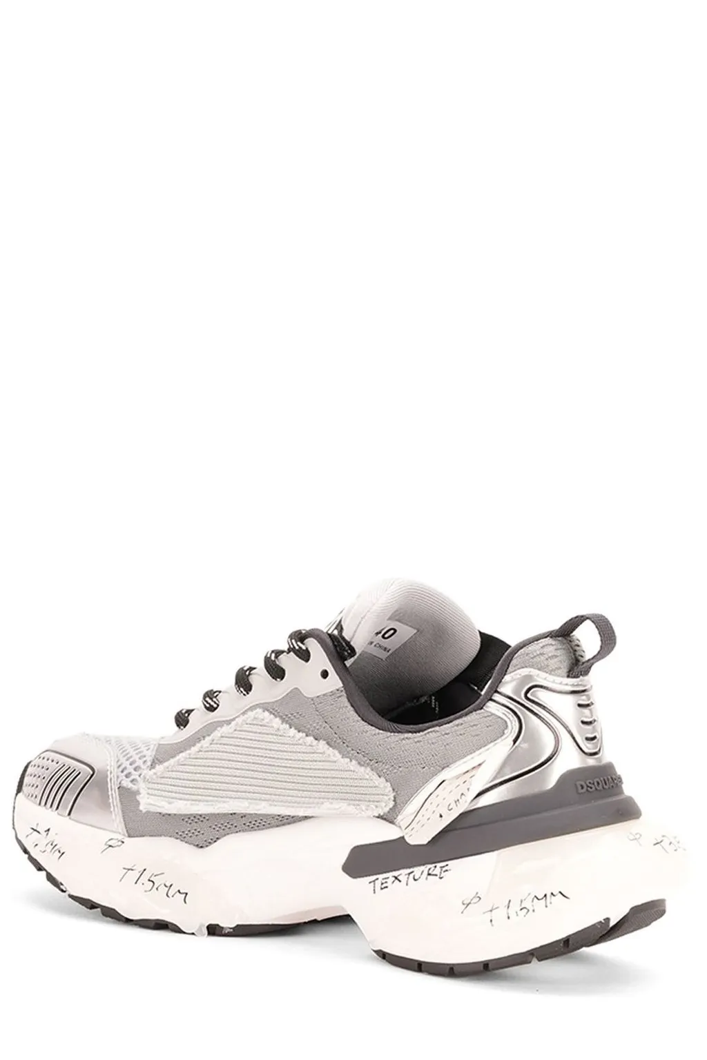Dsquared2 Logo-Patch Lace-Up Sneakers