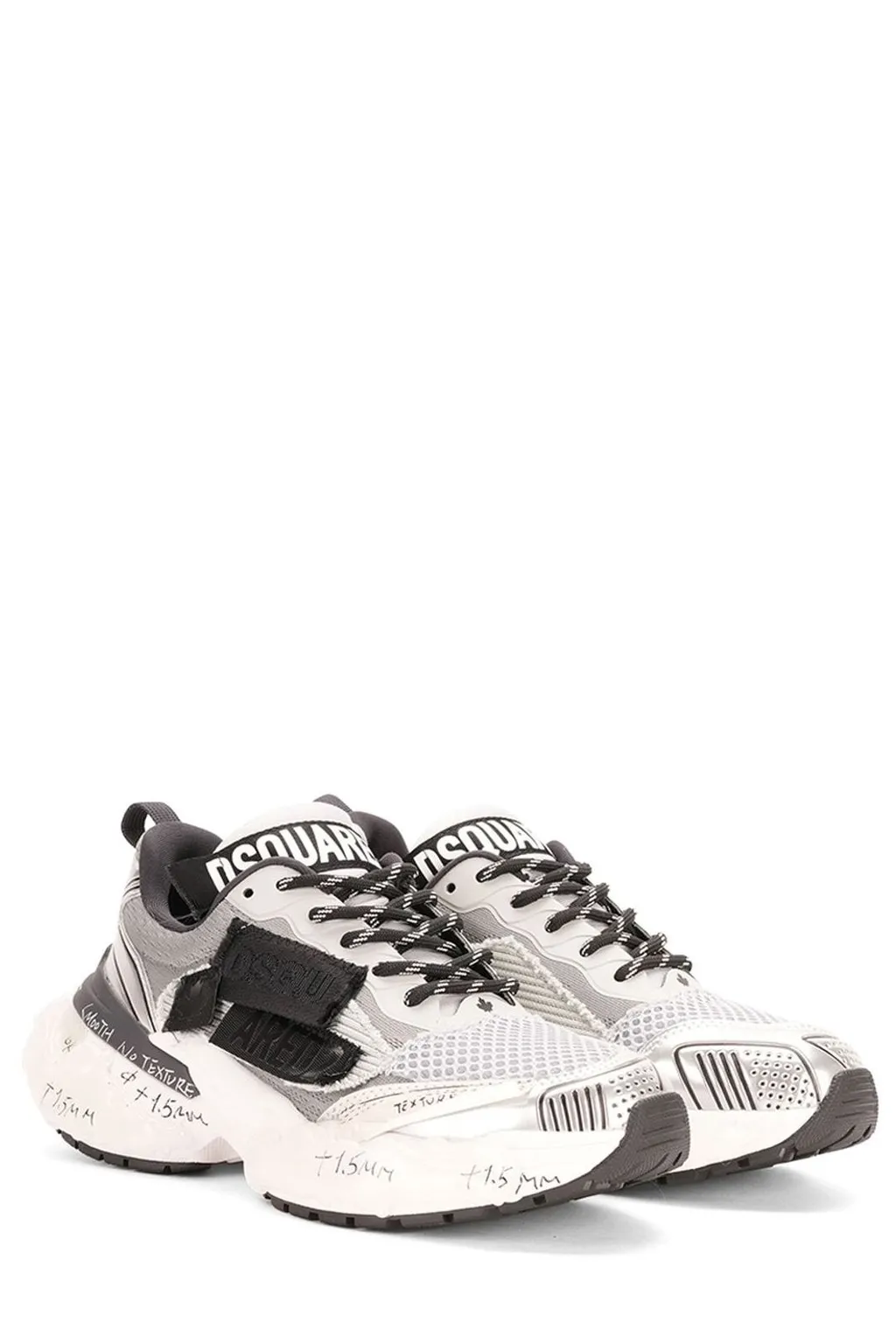Dsquared2 Logo-Patch Lace-Up Sneakers