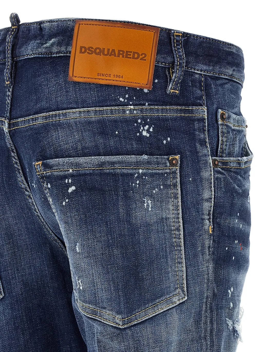 Dsquared2 Dark Rinse Wash Cool Guy Distressed Jeans