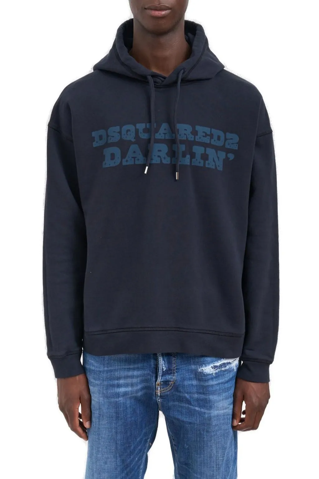 Dsquared2 Logo Printed Drawstring Hoodie